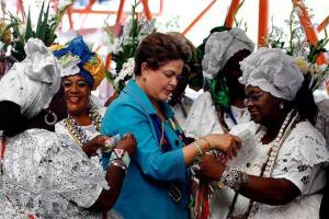 Dilma e  maes de santo 2